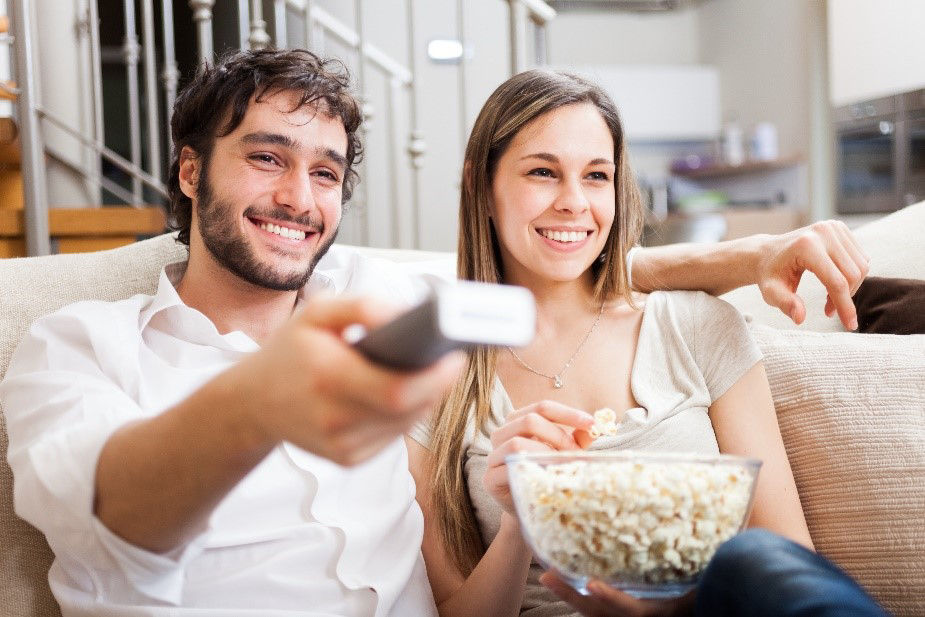 couple watching movies